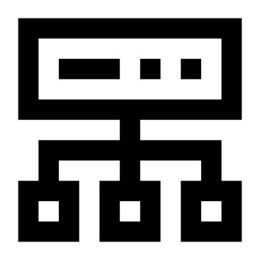 sunucu simgesi. özet vektör illüstrasyonu