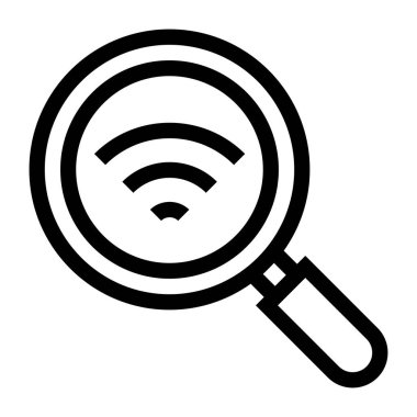 Wi-fi araması. Web simgesi basit tasarım