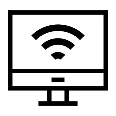 wi-fi web simgesi vektör çizimi 