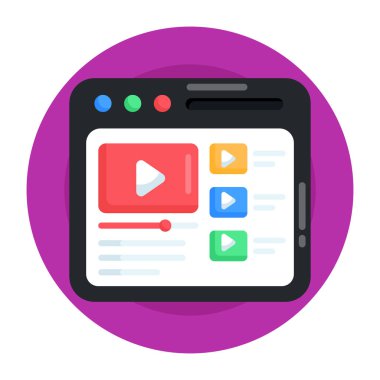 Video yayını. Basit tasarım