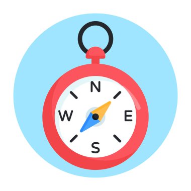 Pusula. Web simgesi basit illüstrasyon