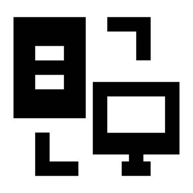 Bilgisayar web simgesi. düz resimleme