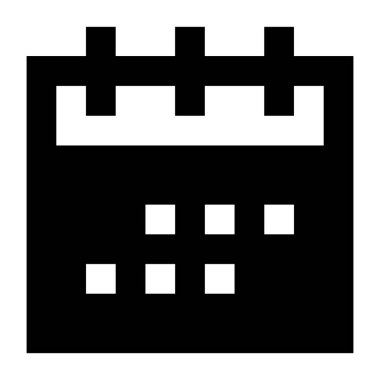 Takvim. Web simgesi basit illüstrasyon