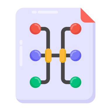 Molekül. Web simgesi basit illüstrasyon