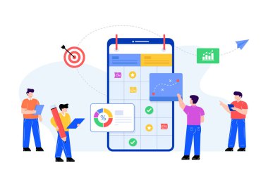 iş insanları çalışma vektörü