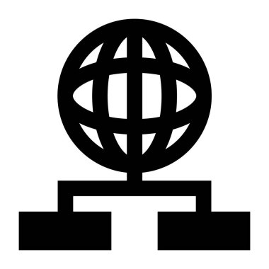 küresel ağ. Basit resimleme