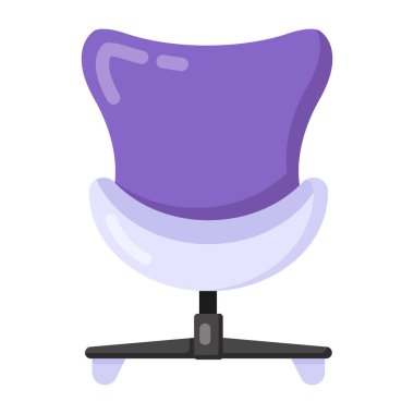 Sandalye. Web simgesi basit tasarım