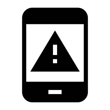 Cep telefonu simgesi, vektör illüstrasyonu