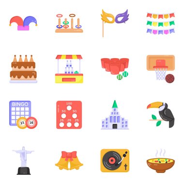 Modern ve kentsel sembolün vektör çizimi. Teknoloji ve kutlama stoku koleksiyonu.