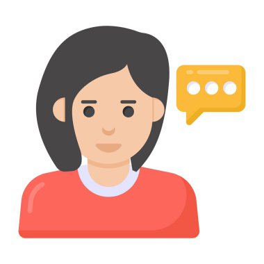 Sohbet balonu Basit tasarım