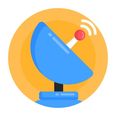 Uydu anteni. Web simgesi