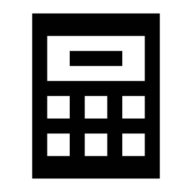 Hesap makinesi. Web simgesi basit illüstrasyon