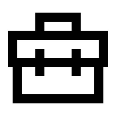 evrak çantası simgesi, vektör illüstrasyonu