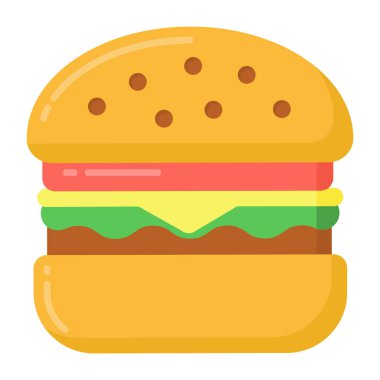 Hamburger web simgesi basit tasarım