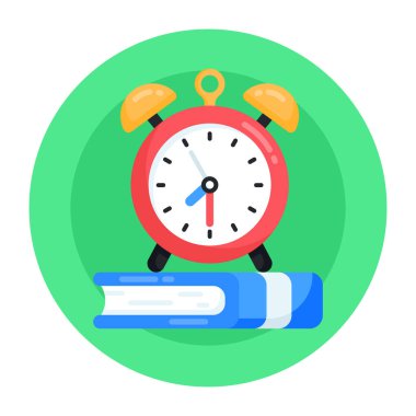 Alarm saati simgesi vektör çizimi tasarımı