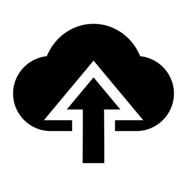 bulut hesaplama web simgesi vektör illüstrasyonu 