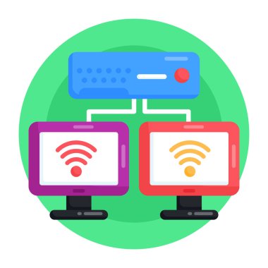 ağ paylaşımı. Basit resimleme