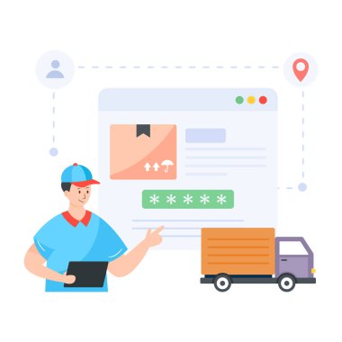 servis tasarımı, vektör illüstrasyon eps10 grafiği