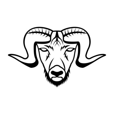 Boğa başı, vektör illüstrasyonu