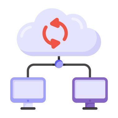 Bulut hesaplama. Web simgesi