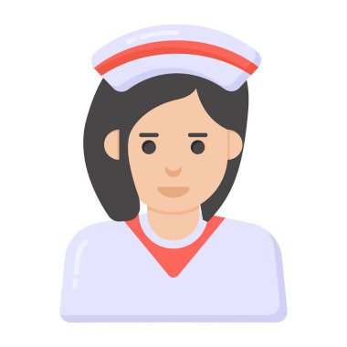 Kadın. Web simgesi basit illüstrasyon