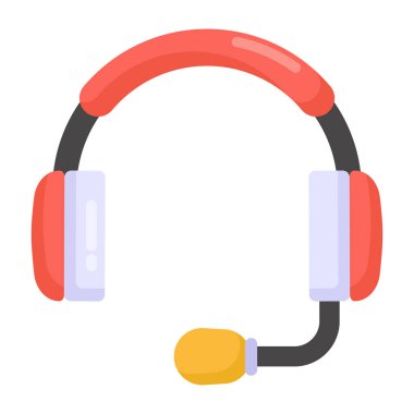 Kulaklık. Web simgesi basit tasarım