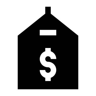 Dolar. Web simgesi basit illüstrasyon