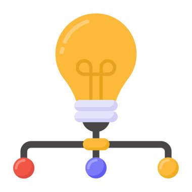 Fikir, lamba, ampul, yaratıcılık, yenilik, pazarlama, iş, yönetim ve geliştirme katı kabartma