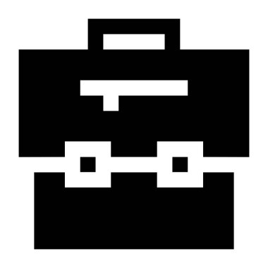 evrak çantası simgesi, vektör illüstrasyonu