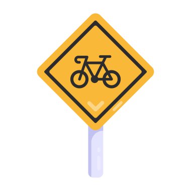 Yol simgesi, vektör illüstrasyonu