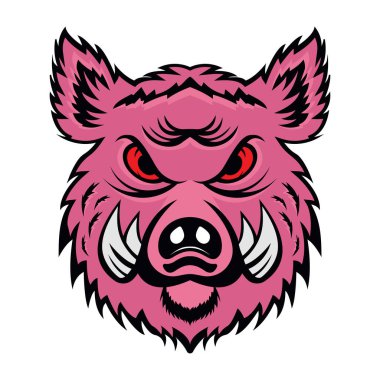 Bir kurt başının vektör çizimi