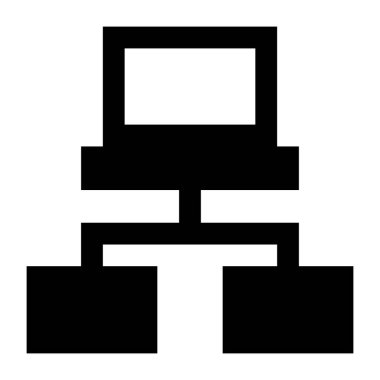 şebeke. Web simgesi basit illüstrasyon