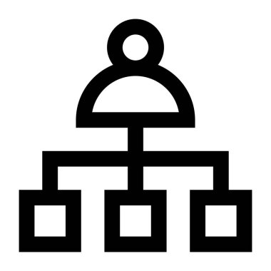 hiyerarşi. Web simgesi basit illüstrasyon