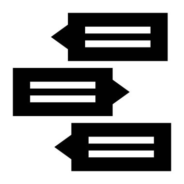 sohbet web simgesi basit tasarımı