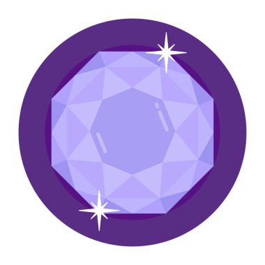 Elmas ikonu. Beyaz arkaplanda izole edilmiş web tasarımı için izometrik değerli vektör simgeleri