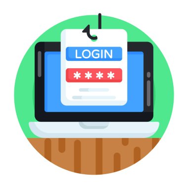 login icon simple illustration