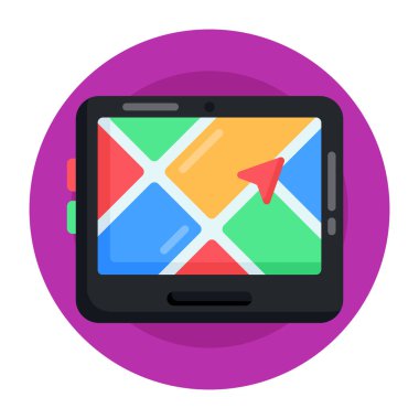 sivri uçlu akıllı telefon, vektör illüstrasyonu