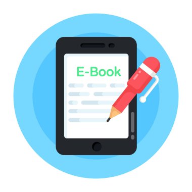 Bir dizüstü bilgisayarın düz dizaynının vektör çizimi