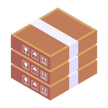 Bir hediye kutusunun vektör illüstrasyonu