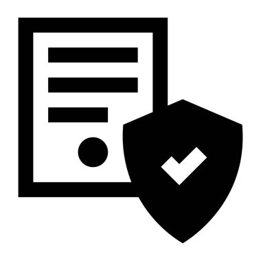 belge web simgesi. düz resimleme