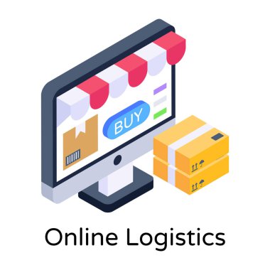 İnternetten alışveriş. Web simgesi