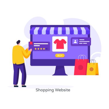 İnternetten alışveriş. Web simgesi