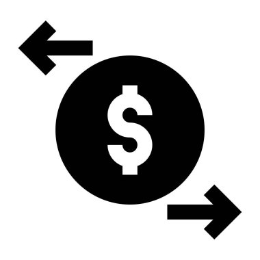 Dolar web simgesi basit tasarım