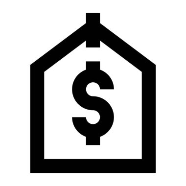 Dolar web simgesi basit tasarım