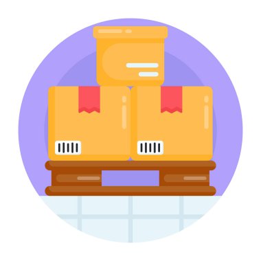 dağıtım vektörü düz renk simgesi