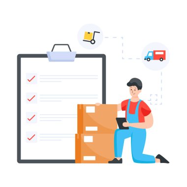 servis tasarımı, vektör illüstrasyonu 