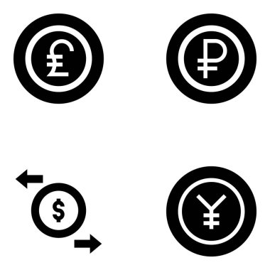 para birimi web simgesi basit tasarım