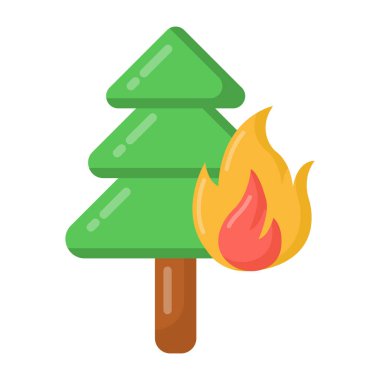 Kar ve çam kozalağı vektör illüstrasyon tasarımlı Noel ağacı