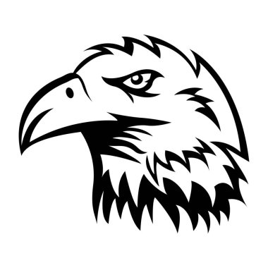 Kartal başlı logonun vektör çizimi