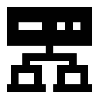 Bilgisayar. Web simgesi basit illüstrasyon